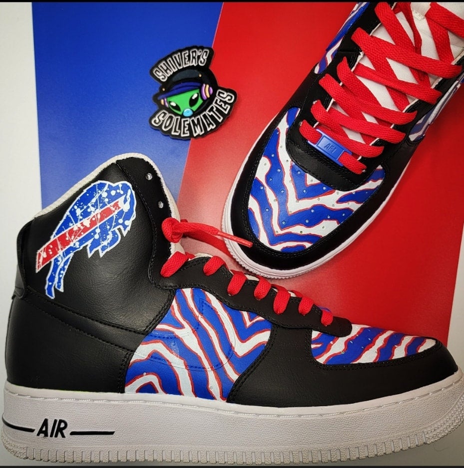 Hand Painted Buffalo Bills Custom Sneakers Sneakers Airforce